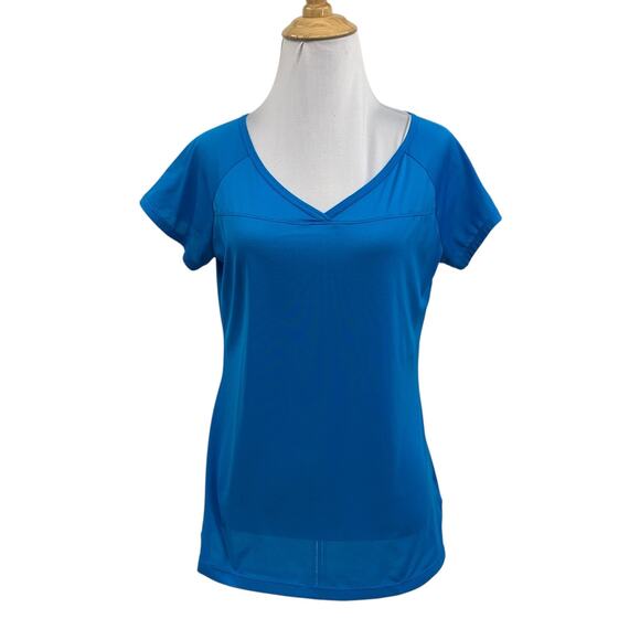 Columbia T Shirt Womens M Medium Malibu V Neck Short Sleeve Moisture Wicking - Picture 1 of 11
